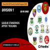 2022 Down GAA ACFL - Division 1 League Standings after 7 Rounds - Sponsors by O Neills