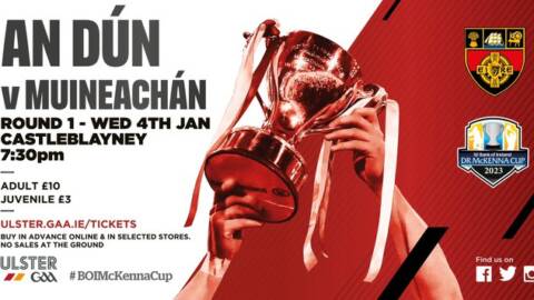 McKenna Cup Down v Monaghan – BUY YOUR TICKETS IN ADVANCE