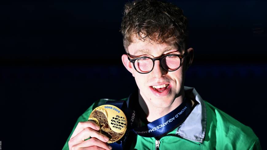 Congratulations to Daniel Wiffen on his magnificent achievements at the World Aquatics Championships in Doha