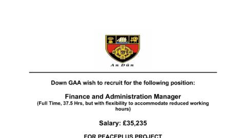 Finance and Administration Manager.