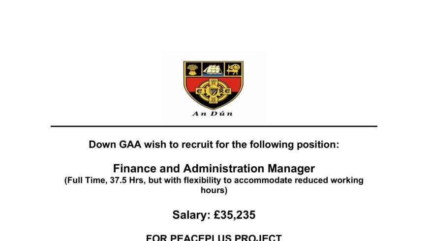 Finance and Administration Manager.
