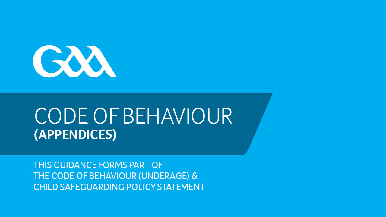 GAA Code of Behaviour Underage